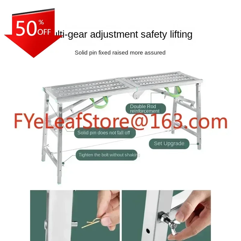 elevator decoration engineering ladder blow be bored with child stirrup, thickening shelves Folding horse stool scaffolding