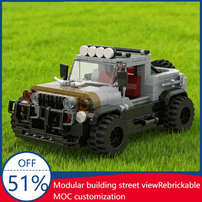 

361 Pcs MOC Off Road Vehicle Model Display DIY Customize Building Block Technology Assembly Creative Type Toy Kid Birthday Gift