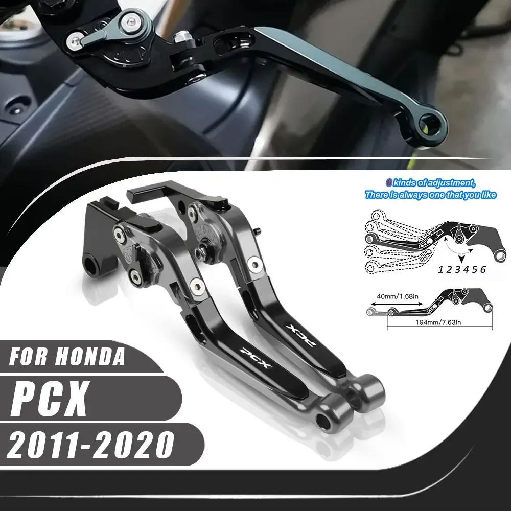 

Для Honda PCX 160/150/125 2011-2020 ЧПУ рычаг сцепления тормозной рычаг набор регулируемых складных рычагов ручки мотоцикла Запчасти