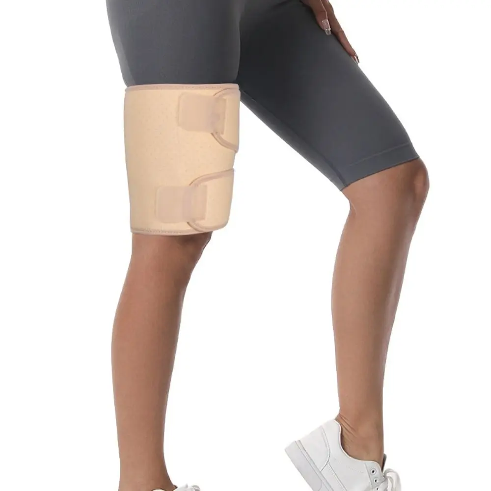 

1 шт. новый регулируемый компрессионный бандаж на бедро, дышащий фиксированный бандаж для поддержки мышц, рукав для ног, подколенник для женщин и мужчин
