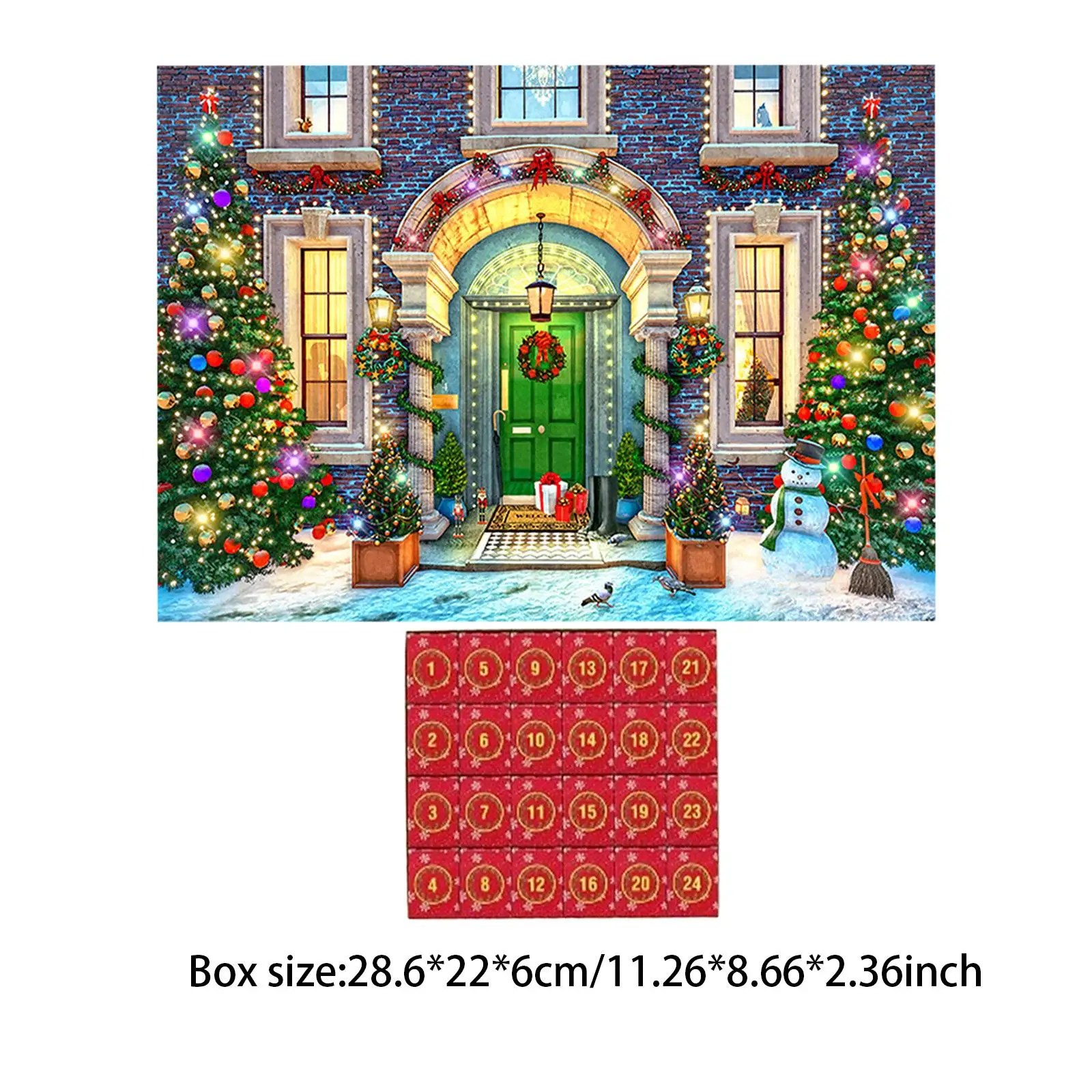 Adventskalender 2024 Kerstpuzzel 1008-delige puzzels Familiespel voor Thanksgiving voor kinderen Woondecoratie Kerstcadeau