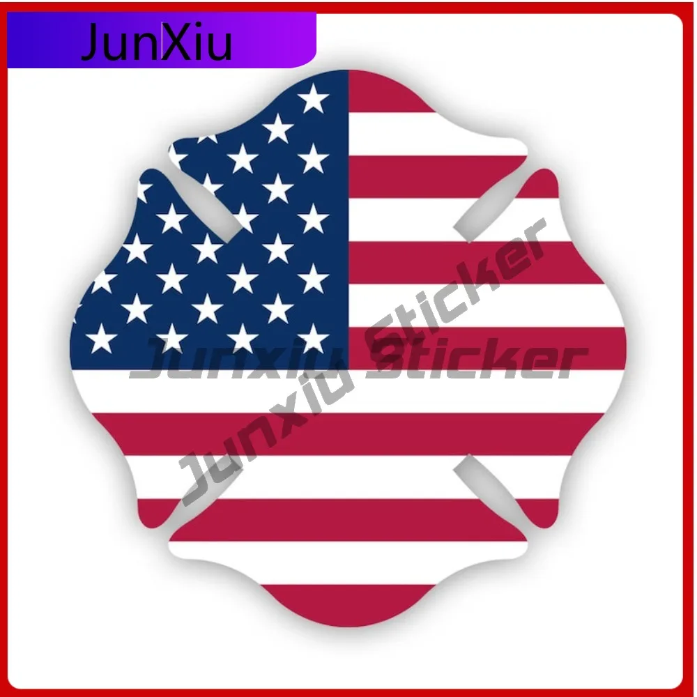 

Cool America Maltese Cross Sticker Uv Protected Decals American Usa Decal Outdoor Waterproof Ideal For Bumper Suv