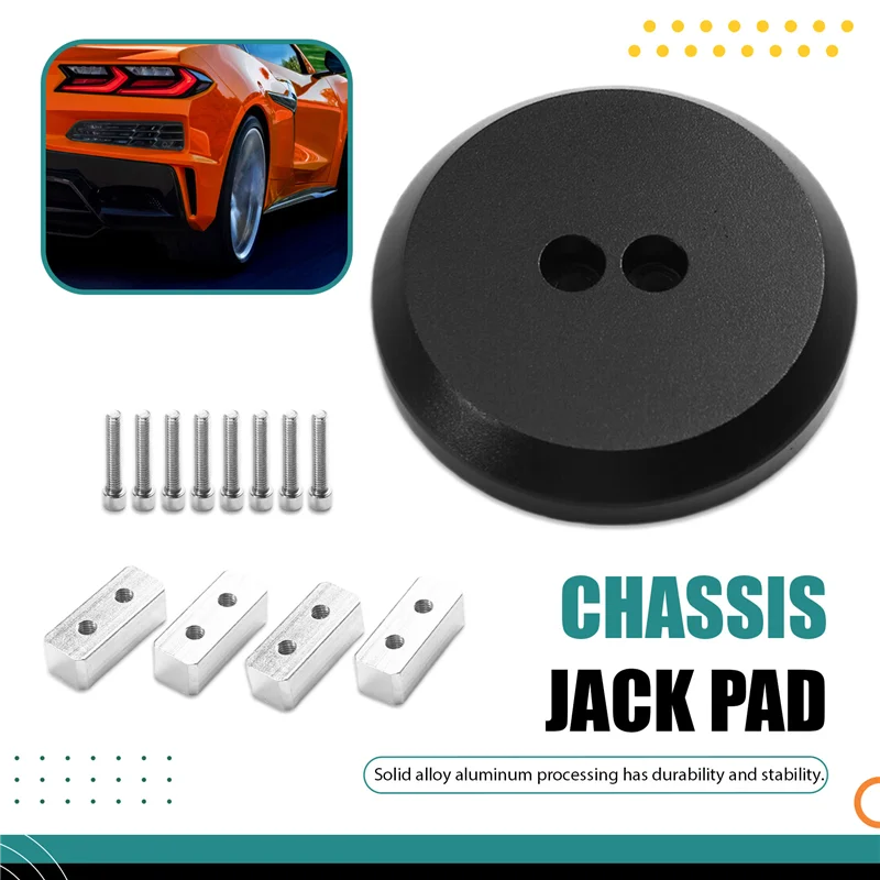 

AB61-подъемные подушечки, алюминиевый адаптер для напольного домкрата для Corvette C5 C6 C7 C8 Porsche 944 964 993 996 997 911, черный