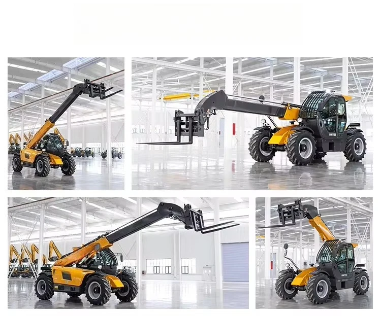 3.5 Ton Off-road Handler Telescopic Boom Forklift Construction Agriculture Mining with CE Custom Attachments Available
