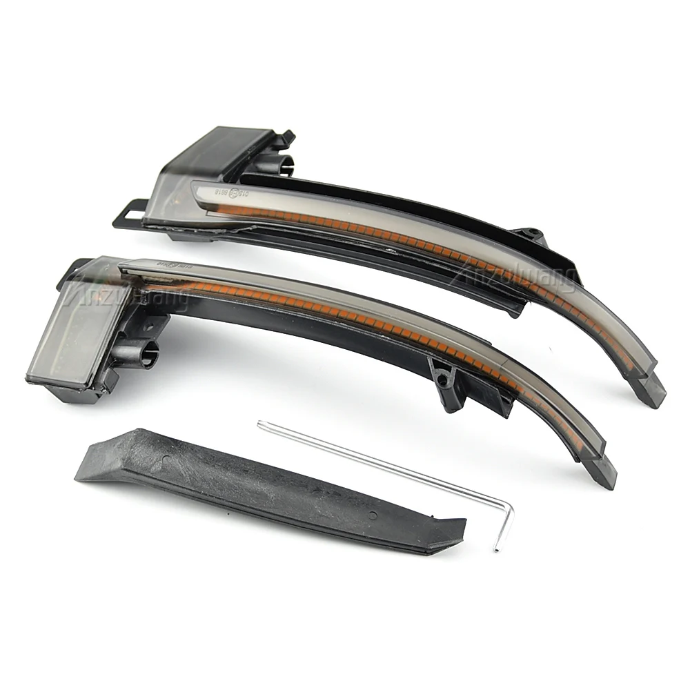 

2PCS Dynamic Turn Signal LED Side Mirror Indicator Blinker Repeater Light For Audi A4 8P A4 S4 B8 8K A6 RS6 S6 Q3 A8 S8 D3