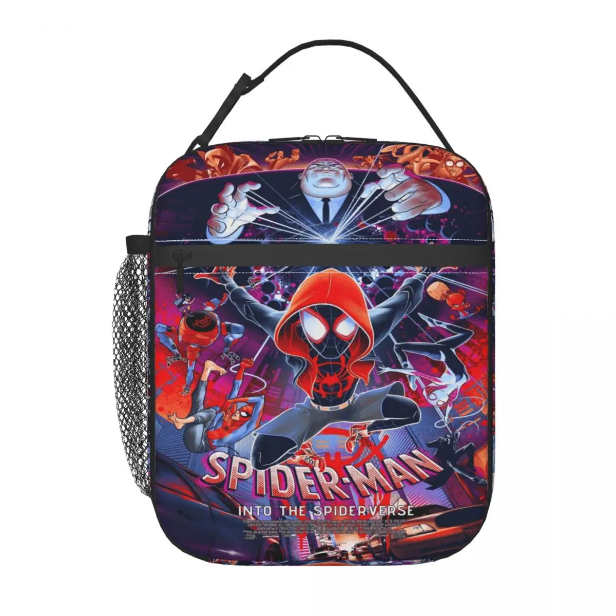

Изолированная сумка для обедов Marvel Spider-Man, подходит для работы и учебы, герметичный и сохраняющий холод контейнер для еды Avengers.