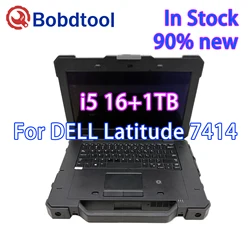 2021 high Quality For DELL Latitude 7414 Full Rugged Toughbook with i5-6300u 16GB RAM SSD For auto diagnostic tool 14''HD screen