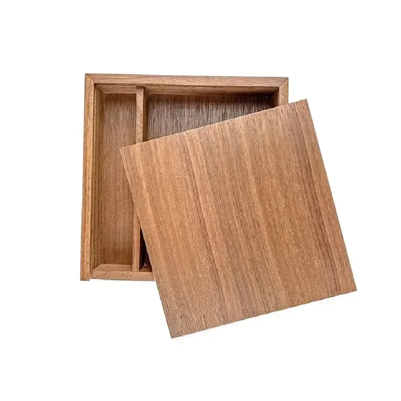 1PCS Free Engraved Wooden Unfinished Storage Box for Necklace Jewelry Baby Custom Personalized Printing Wood Boxes Wedding Gift