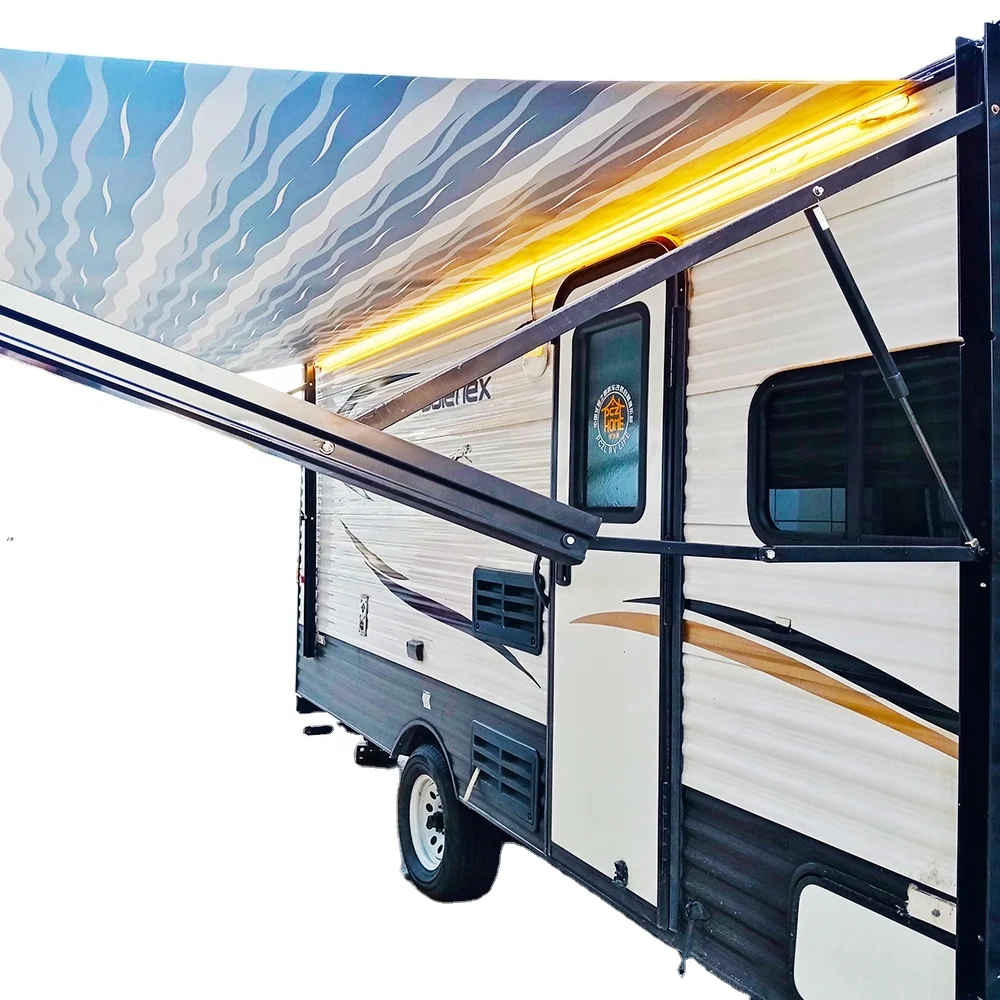 

Soleflex B2L New Product Outdoor Trailer Motorhome RV Patio Awning With LED