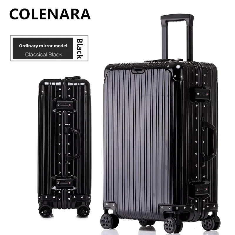 COLENARA Luggage 20 Inches All Aluminum Magnesium Alloy Boarding Box 24