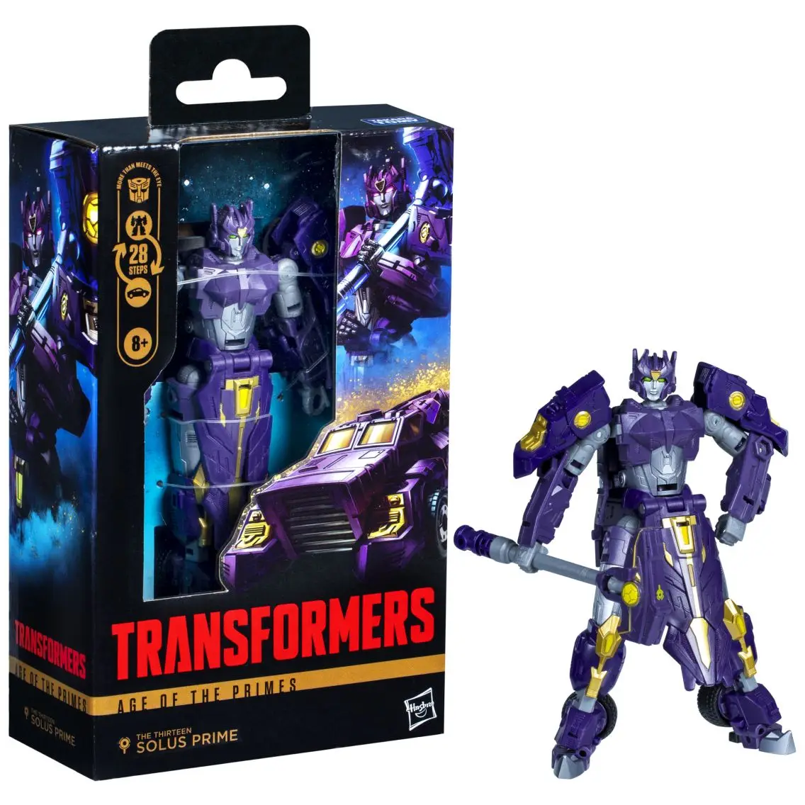 [pre-order Hasbro Transformers: Age of The Primes Deluxe Class The Thirteen Solus Prime      Action Figures  Christmas Gift