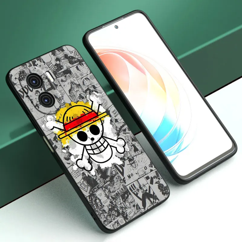 One Piece Monkey D. Luffy Cartoon Cover Bumper Case For Huawei P60 Pro Art P50E P40 P30 P20 Pro P10 Lite P Smart Z P Smart 2021