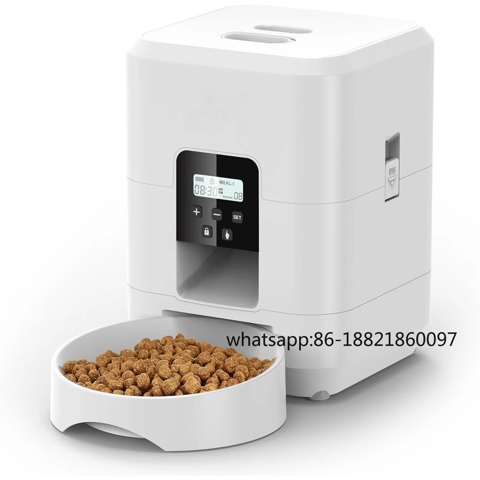 

Alimentador inteligente para animais de estimação de 2L/67,63 onças, alimentador para animais de estimação cronometrado