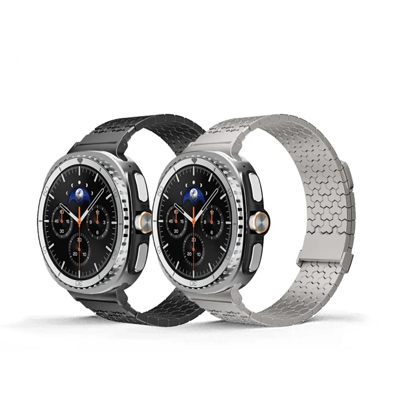 Luxury Stainless Steel Band for Samsung Galaxy Watch Ultra 8 Classic 46mm Luxury Magnetic Straps for Galaxy Watch 8 44mm 40mm
