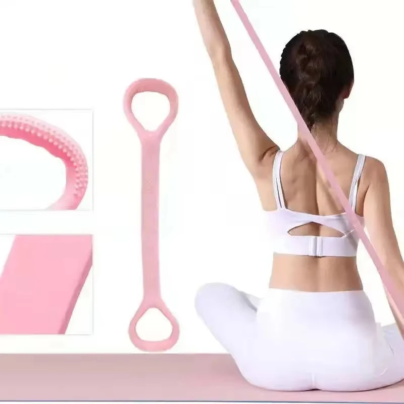 1PCS Fitness 8 Resistance Band Shoulder Exercise Elastic Rope Arm Exerciser For Yoga Pilates Stretching Physical Therapy Home