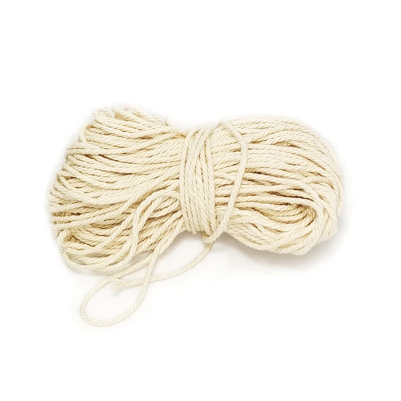 소시지 케이스용 코튼 로프 스트링, 천연 꼬임 꼬임, 수공예, DIY 고기 도구, 주방 직경 1mm, 20m