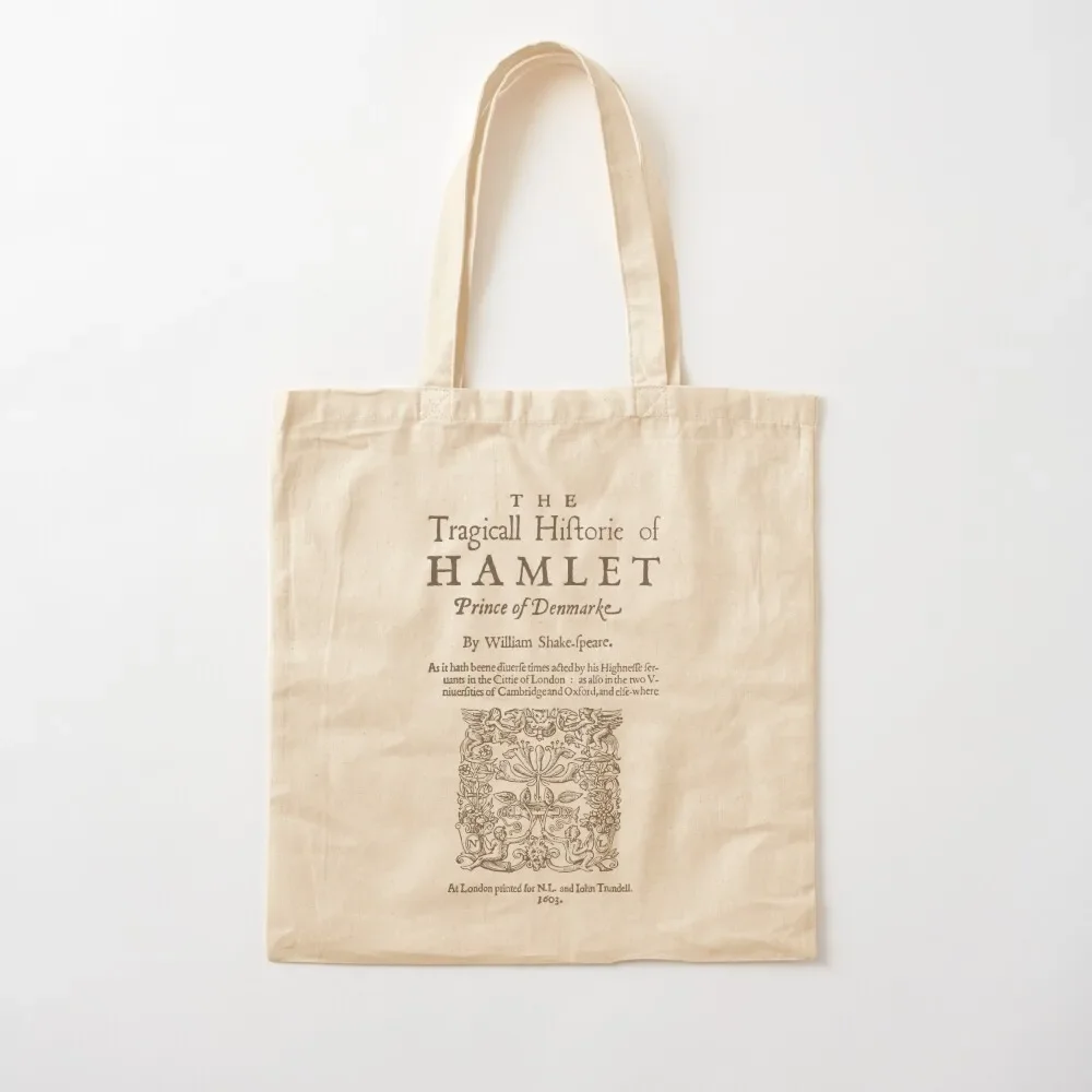 

Shakespeare, Hamlet 1603 Tote Bag personalized tote personalized tote