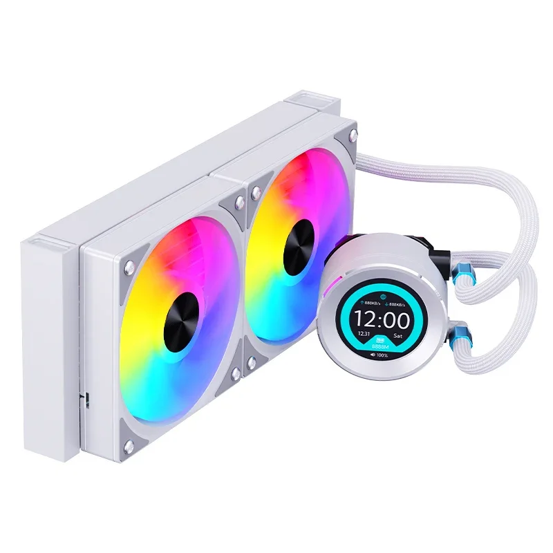 SNOWMAN 240mm black frame Cpu Water Cooling With LCD Display ARGB Liquid Cooler Cpu Fan Water Cooling Fan Liquid Cooler