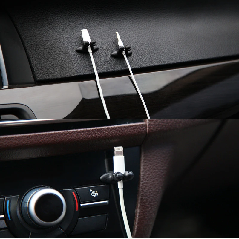 8pcs Car Wire Clip Stickers for Renault Kangoo DACIA Scenic Megane Sandero Captur Twingo Modus Koleos