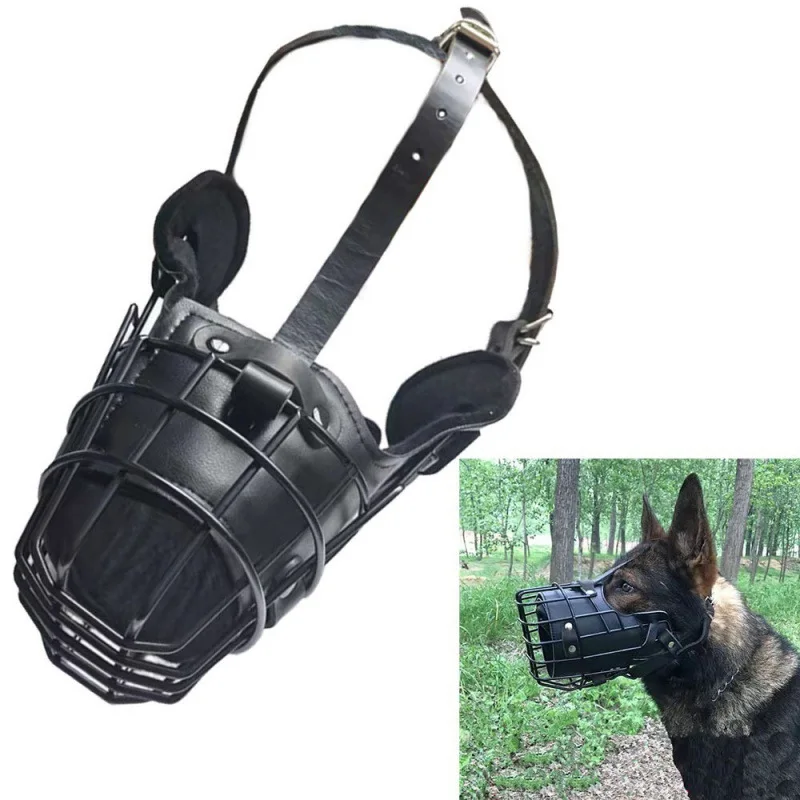 

Dog Supplies Anti-Bite German Shepherd Horse Dog Tactics Adjustable Steel Mouth Cage Anti-Bark Bite Pet Training Supplies