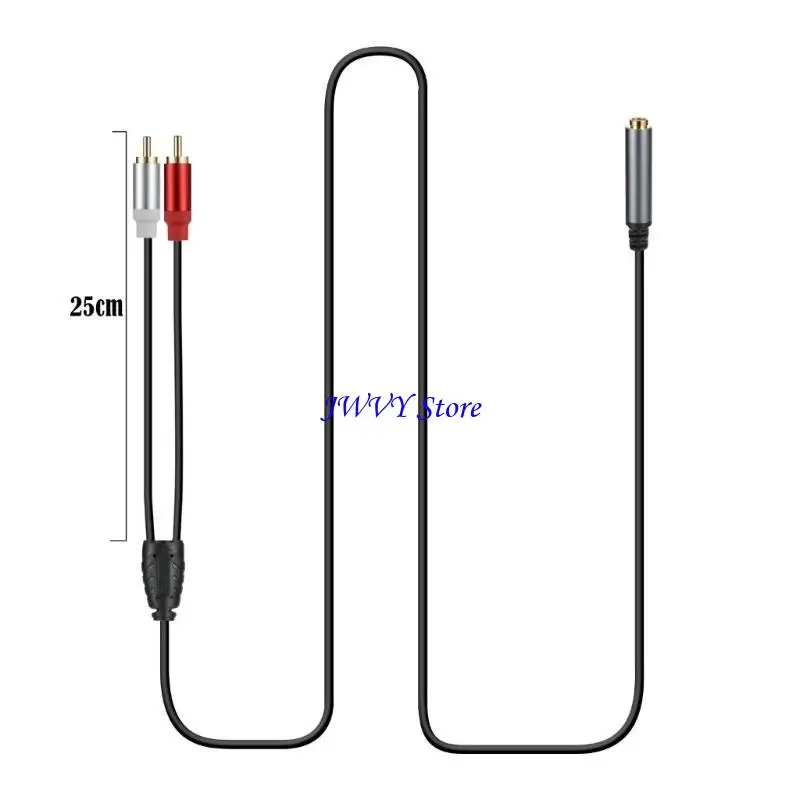 573a 6.35mm إلى 2rca كابل الثقيلة