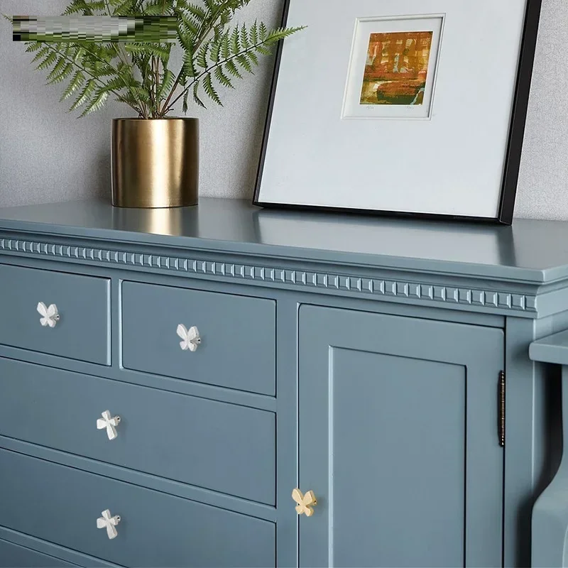 الأوروبية الإبداعية شخصية فراشة مقبض خزانة المواد النحاسية خزانة عالمية خزانة خذاء باب خزانة ملابس مقبض اليد #4