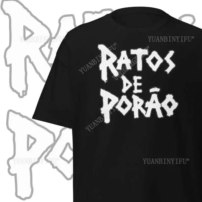 

Ratos de Porao T-Shirt Fashion Gothic Death Thrashing Melodic New Metal Band Cotton Gift Mens Clothing Graphic t shirts Unisex