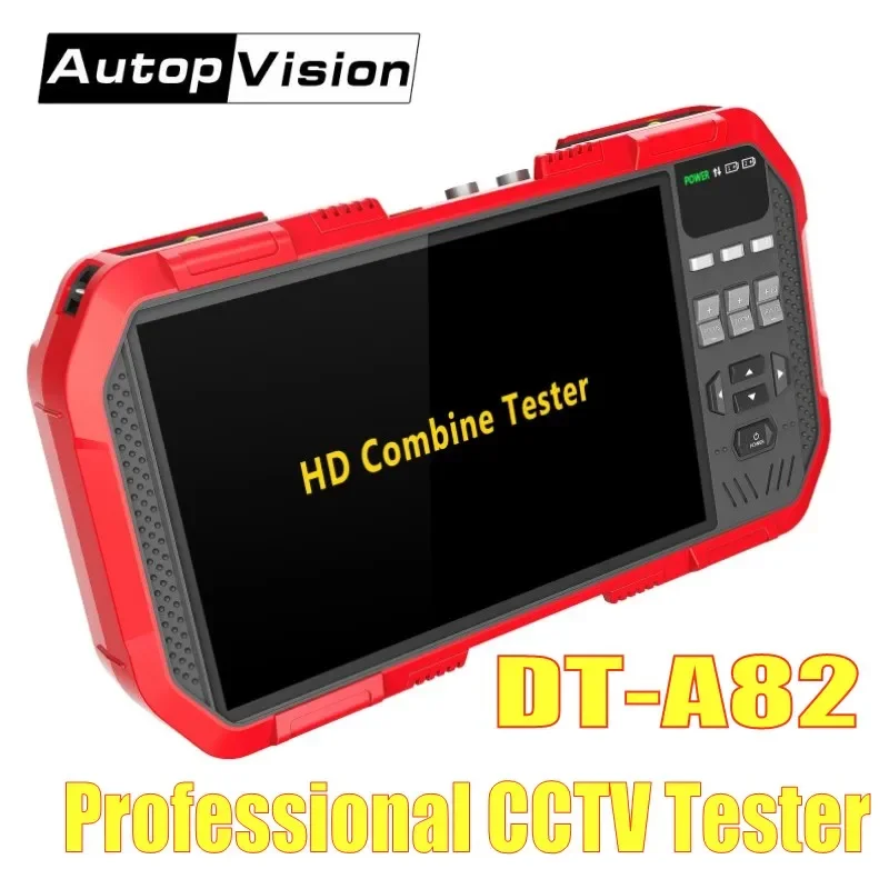 2019 Newest Network HD Combine Tester DT-A82 7 Inch H.265 4K IP TVI CVI AHD CVBS Camera Tester Monitor with POE ONVIF TDR cable