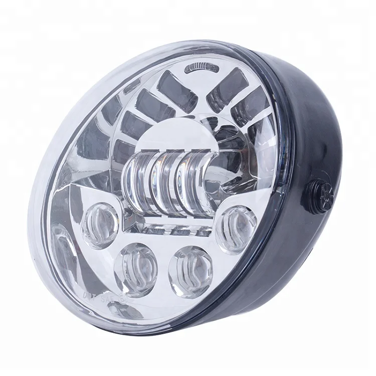 7'' head lights black chrome motorcycle led headlight for harley v-rod Muscle Screamin' Eagle CVO Street Rod