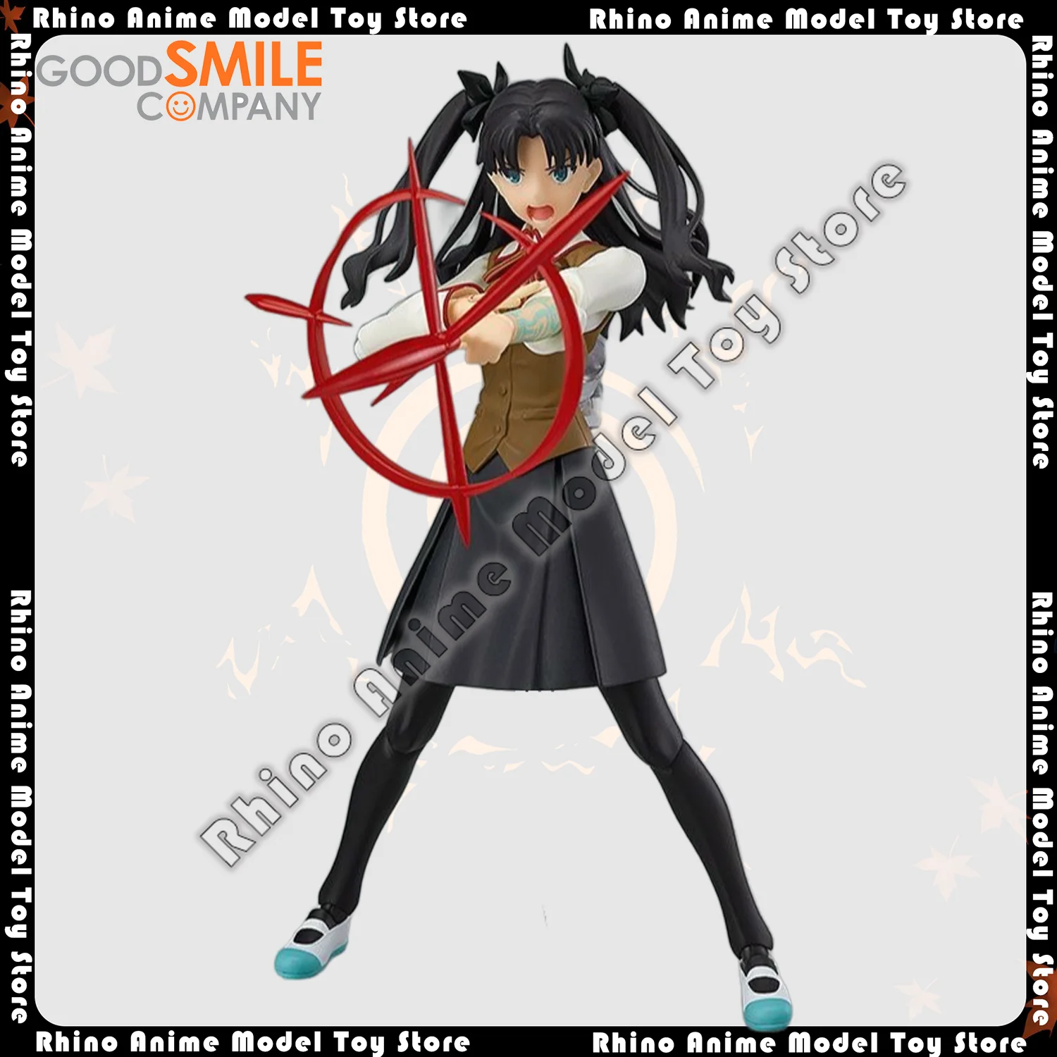 В наличии оригинальный GSC Figma # 257 Fate/stay night Unlimited Blade Works Rin Tohsaka 12,5 см фигурка аниме Коллекционная игрушка В наличии оригинальный GSC Figma # 257 Fate/stay night Unlimited Blade Works Rin Tohsaka 12,5 см фигурка аниме Коллекционная игрушка