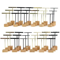 3 teile/los Schmuck-Display für Ohrringe T-Bar Holz basis Ohrringe Rack Halter Ohrringe Veranstalter Schaufenster Ohr stecker stehen