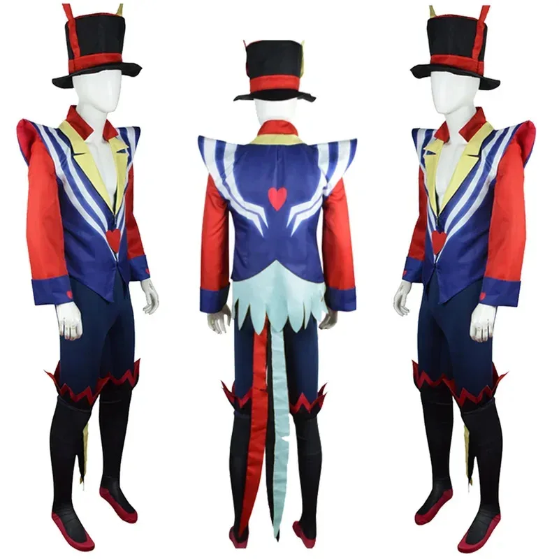 

NewOzzie Косплей Костюм Мультфильм Helluva Косплей Босс Одежда для ролевых игр Шляпа Головные уборы Мужчины Взрослый Мужской Маскировка Хэллоуина Костюм для вечеринки