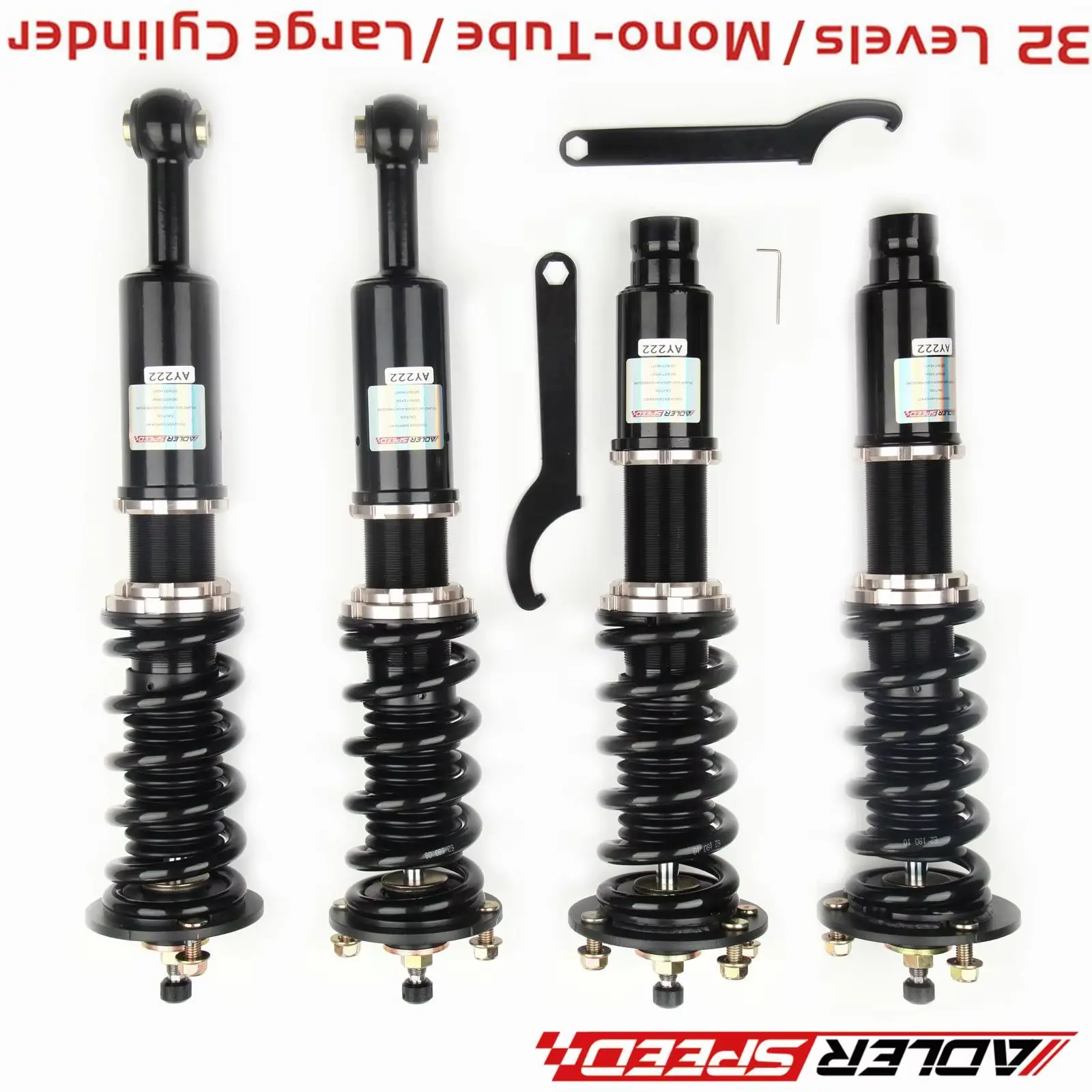 

For Honda Accord 98-02 (CG/CF) / Acura TL 99-03 (UA) ADLERSPEED 32 Ways Mono Tube Coilover Lowering