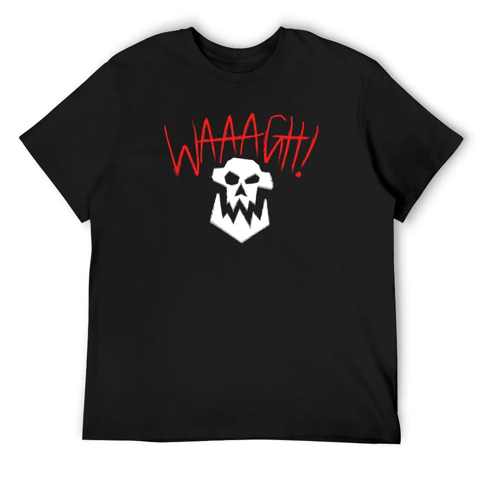 

WAAAGH! Text with Skull (on black) T-Shirt anime t shirts korean fashion cheap stuff customs design your own funny t shirts men