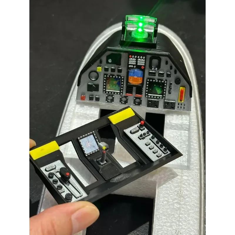 ATOMRC Beluga V1.1 FPV Cockpit Instrument Panel, Plug-and-Play Factory Hole Mount No-Foam Cutting for 1270mm Twin-Motor RC Plane