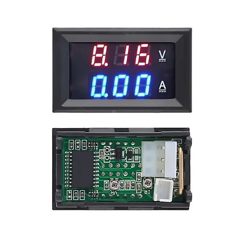 DC 100V 10A Voltmeter Ammeter LED Detector Digital Voltmeter Ammeter Dual Digital Volt Amp Meter Gauge Detector Tester Monitor