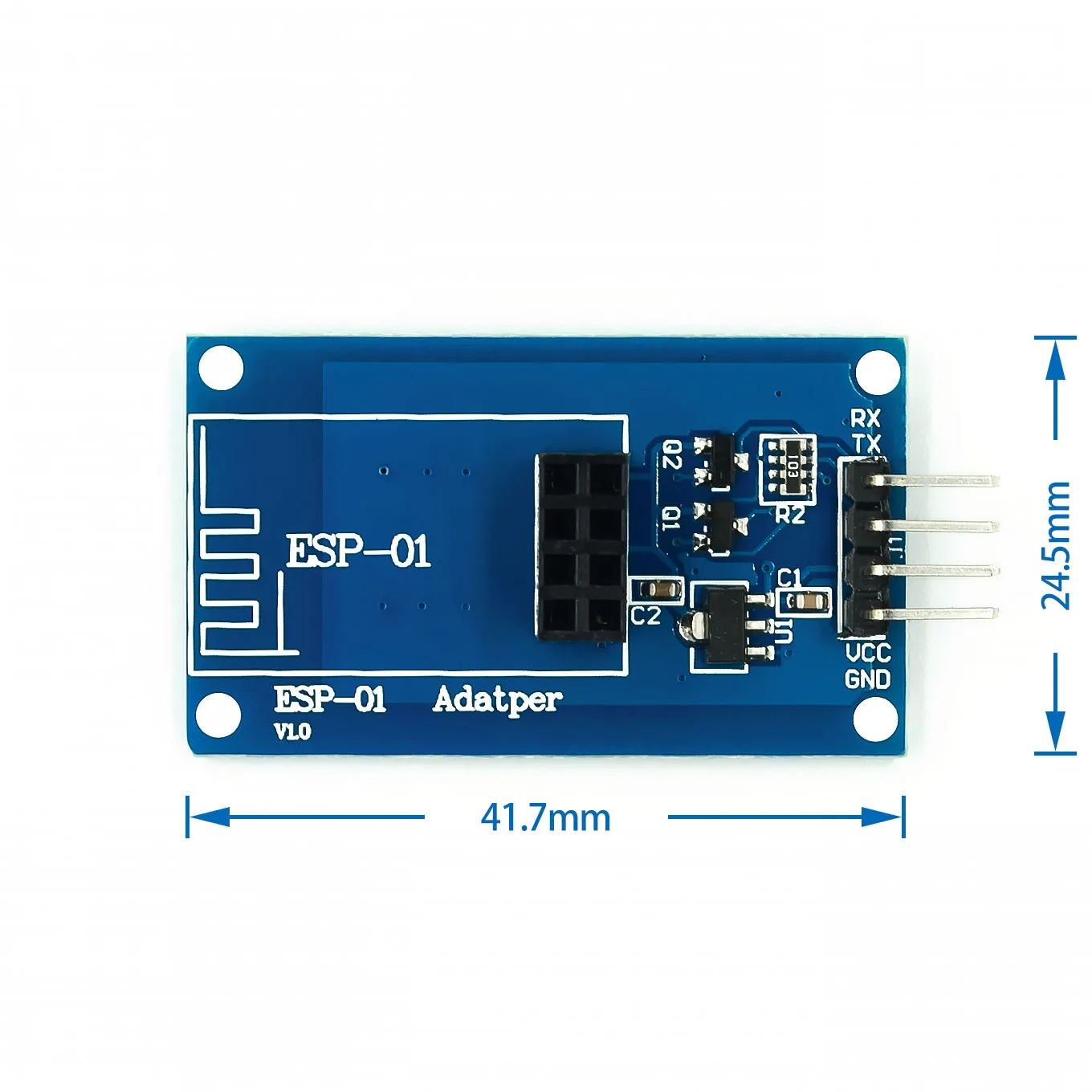 ESP8266 ESP-01 Serial WiFi Wireless Adapter Module 3.3V 5V Esp01 Breakout PCB Adapters Compatible For Arduino