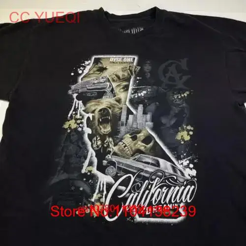 DYSE ONE Authentic DyseOne California Dreamin Tattoo Street Wear Art T SHIRT XL long or short sleeves