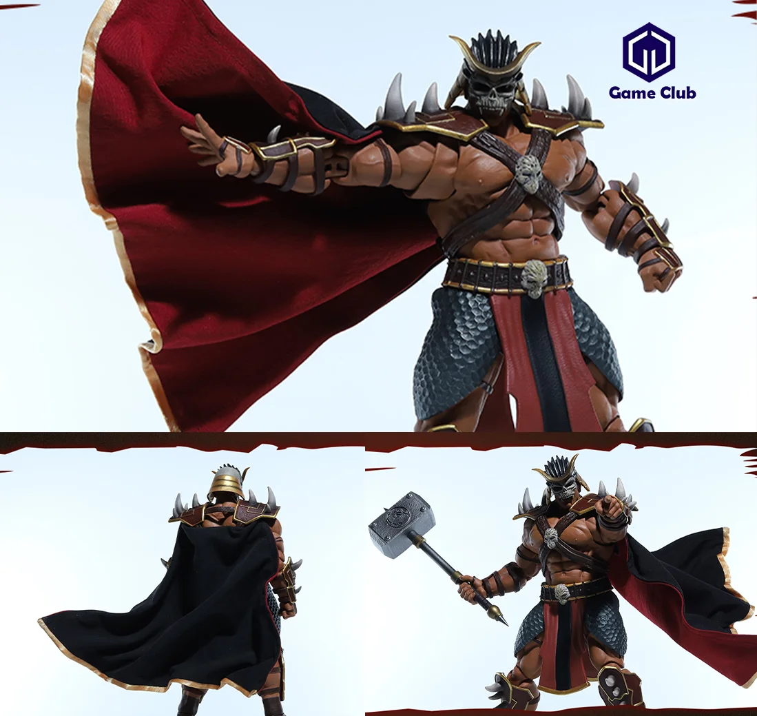 JLDZ Toy Custom 1/12 Soldier Storm Toys MORTAL KOMBAT Shao Kahn For DX Luxury Edition 6-inch DIY Cloak Action Figures Model