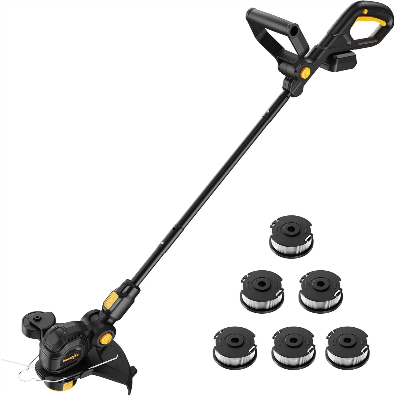 

3 in 1 Cordless Weed Eater Compatible with DEWALT 20V MAX Battery, 12-Inch String Trimmer Edger & Mini Mower, 8500RPM Auto Feed