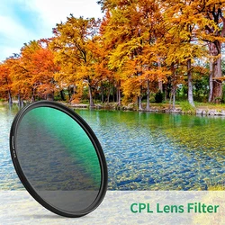 Zirkular polarisierender CPL-Filter 37 39 40,5 43 46 49 52 55 58 62 67 72 77 mm für Nikon Canon Sony Fujifim Olympus Kameraobjektiv