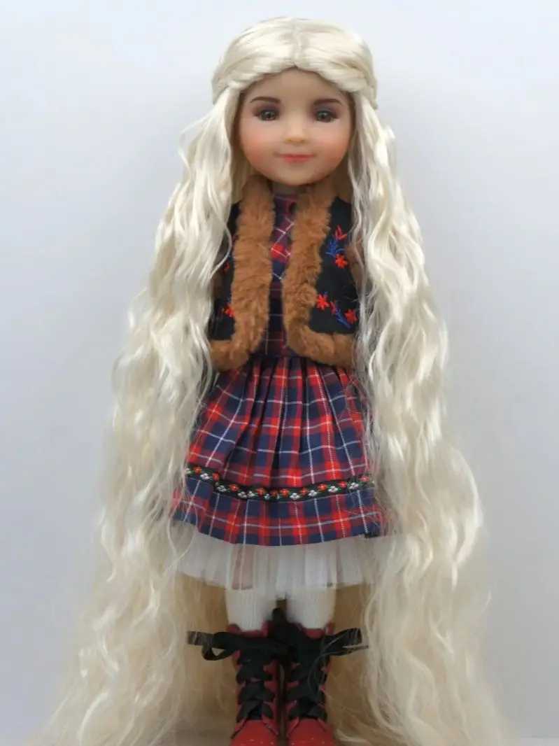 JD138 Extremely Long Princess Sobazu Wave Back Braids Tied Synthetic Mohair Doll Wigs 1/6 1/4 1/3 YOSD MSD SD DOD BJD Hair