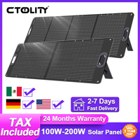 ETFE 100W 200W Solar Panels Solar Backpack 20.5V Portable Solar Charging Panel Solar Power Supply For Camping 18AWG to MC4 1M