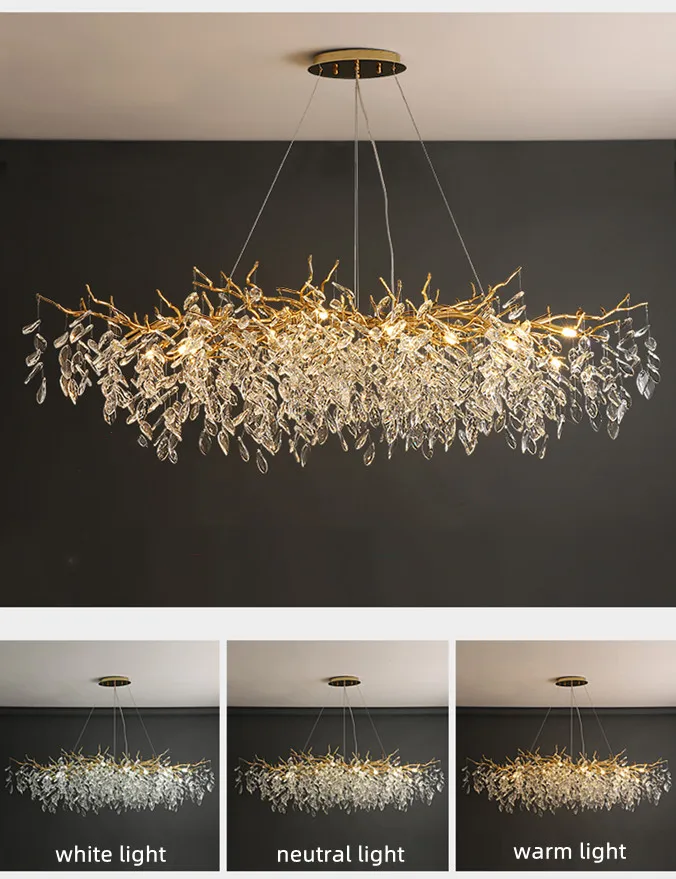 Dining Room Branch Pendant Lights Crystal