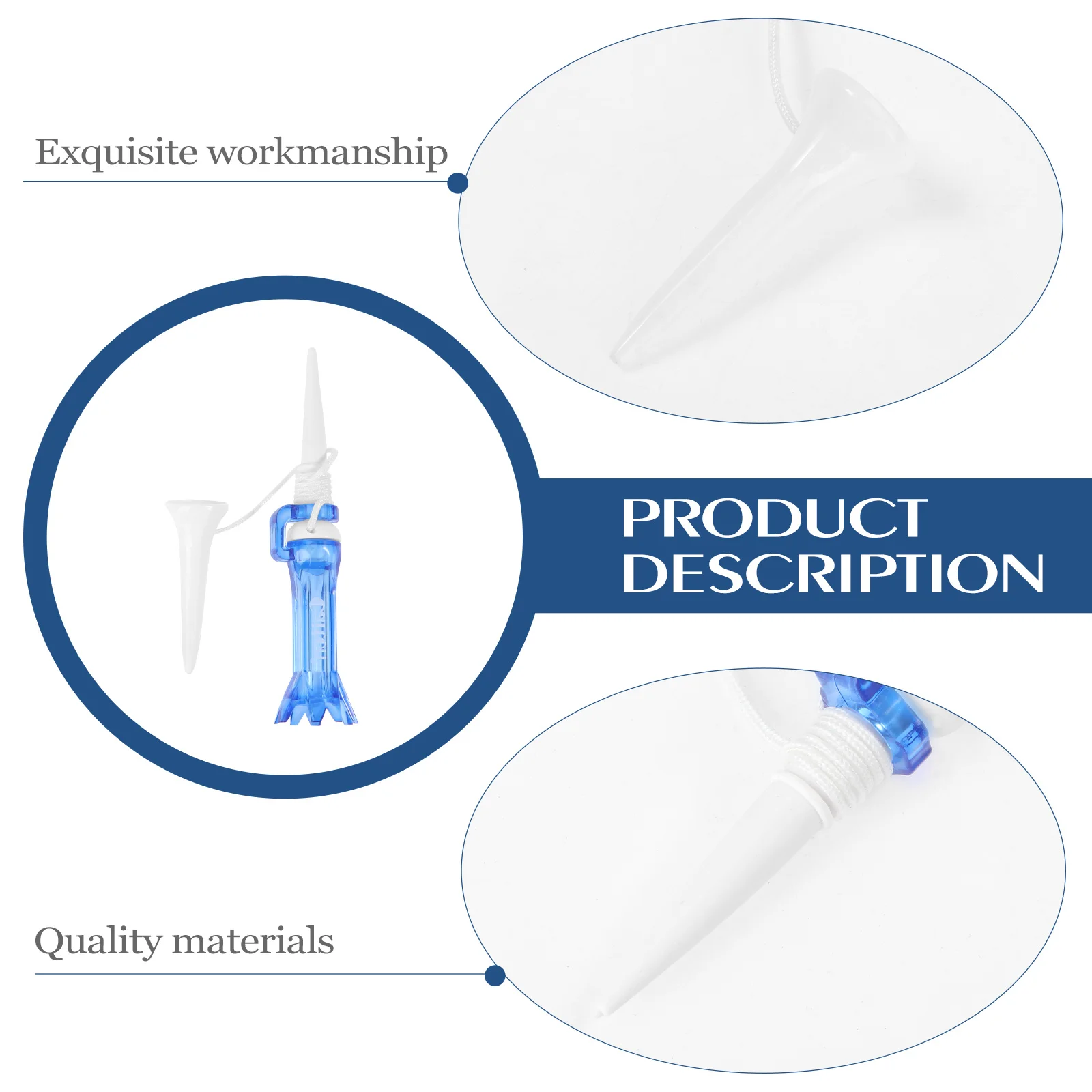 

2Pcs Durable Golfs Tees Plastic Golf Ball Holder Stand Accessories Training Equipment Lightweight Practical Convenient