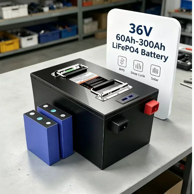 36VLiFePO4 Storage Battery Module,50Ah‑300Ah Deep‑Cycle Rechargeable Power Unit,Fit For E‑Bike Drive,Solar Energy Syste