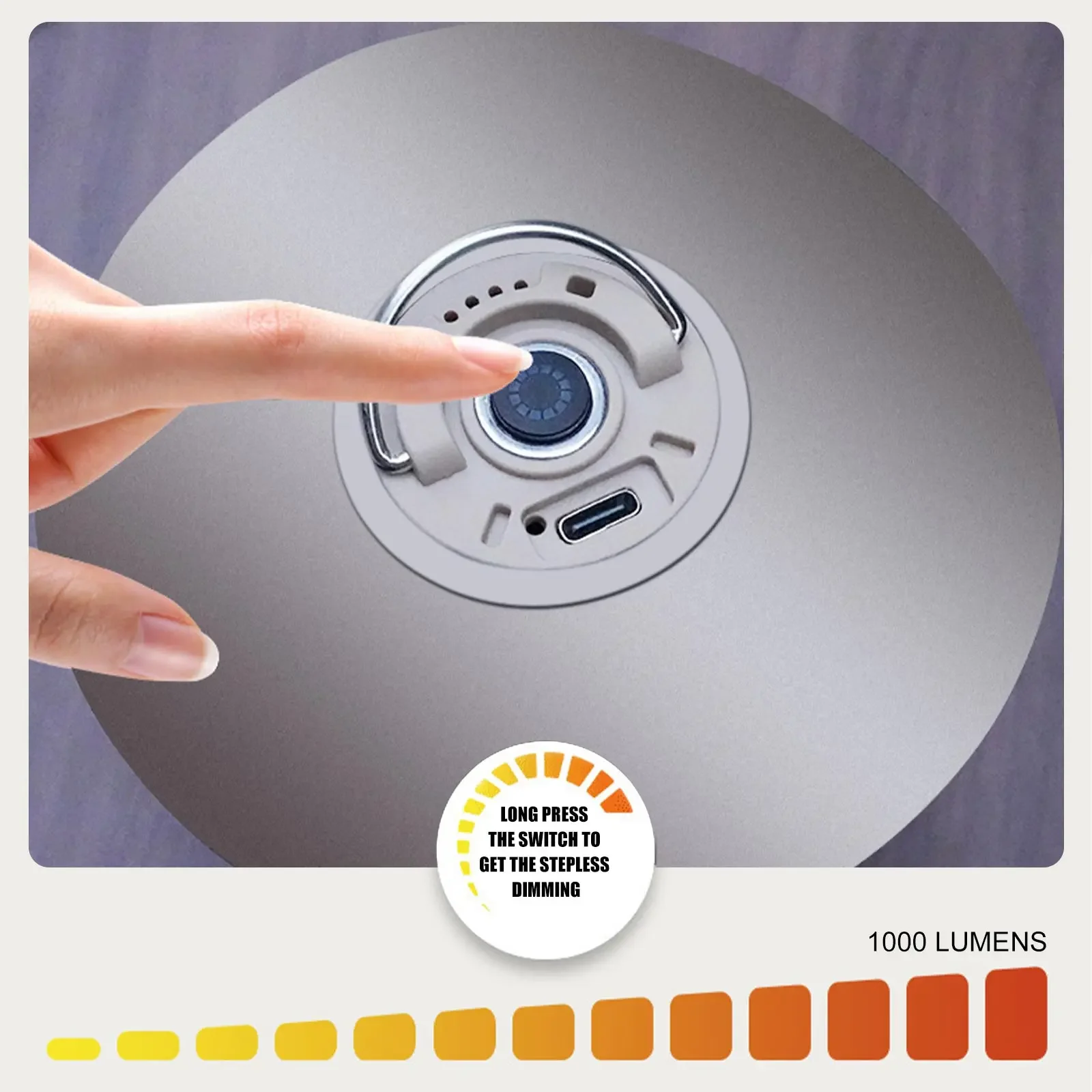 Skywolfeye 2pcs Camping Lamp USB Rechargeable Waterproof  High Power Camping Flashlight for Camping Hiking