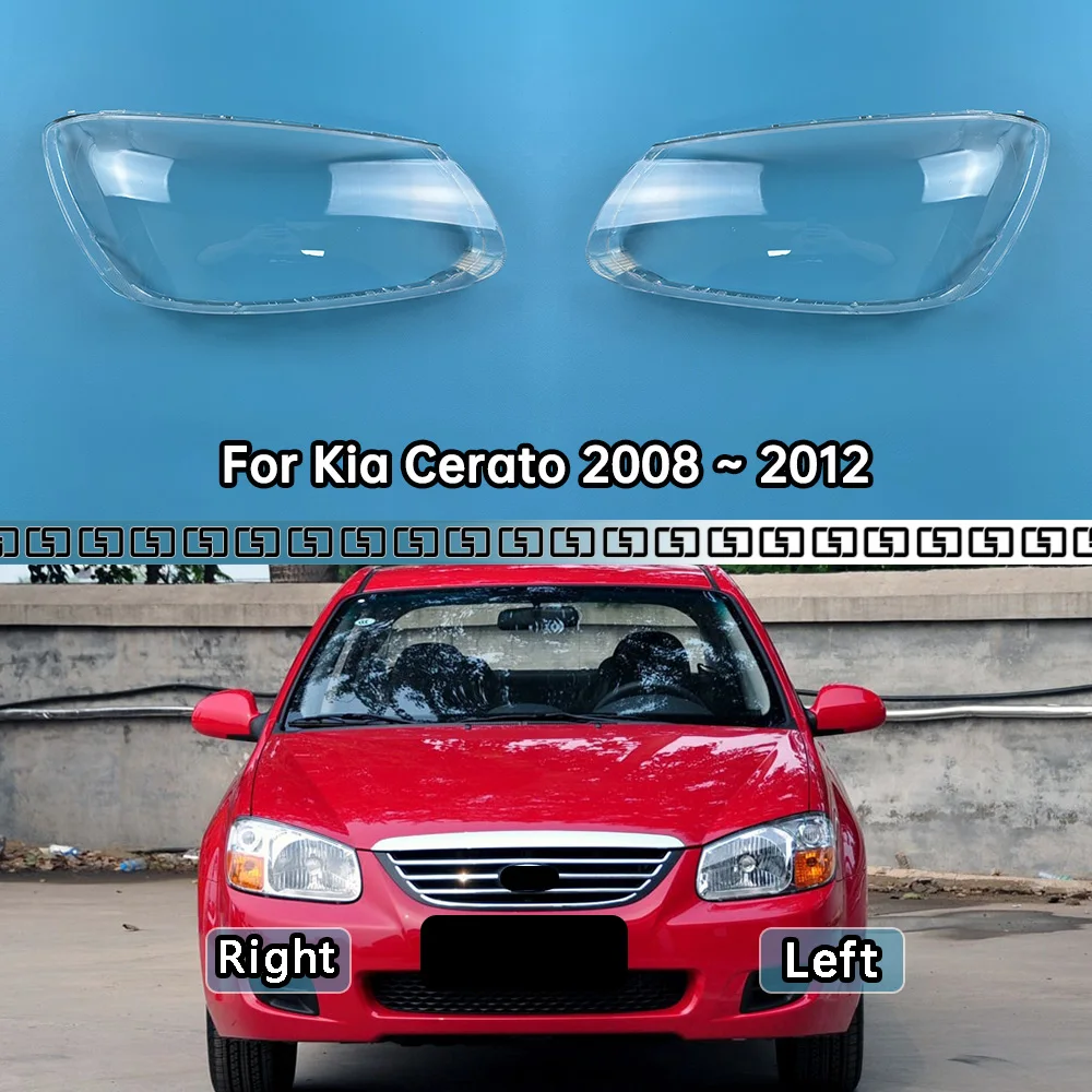 

For Kia Cerato 2008 2009 2010 2011 2012 Transparent Headlight Cover Lampshade Shell Headlamp Housing Durable Lens Plexiglass