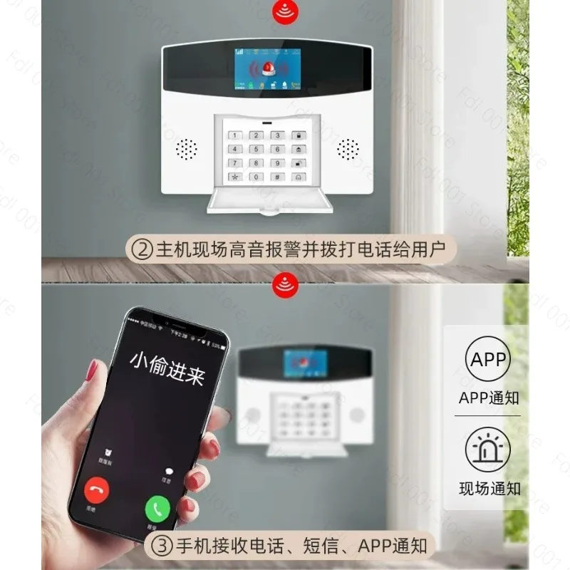 Wifi Burglar Alarm, Alarm Intelligence System Burglar Alarm Security