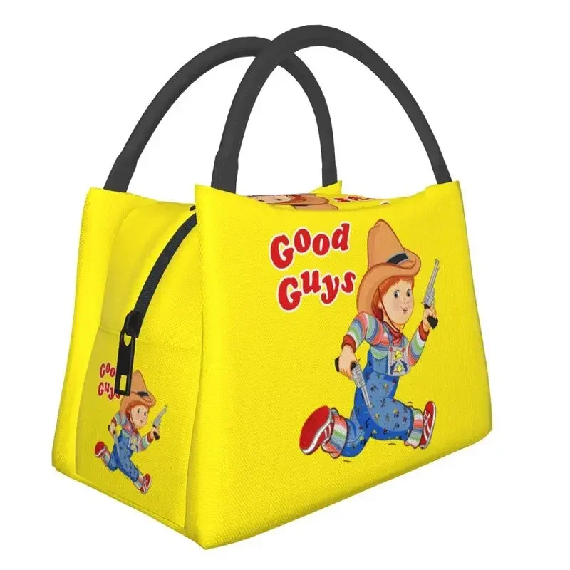 Good Guys Lunch Bag Warm Cooler Thermal Insulated Child's Play Chucky Lunch Box for Women Kids School Work Picnic Food Tote Bags